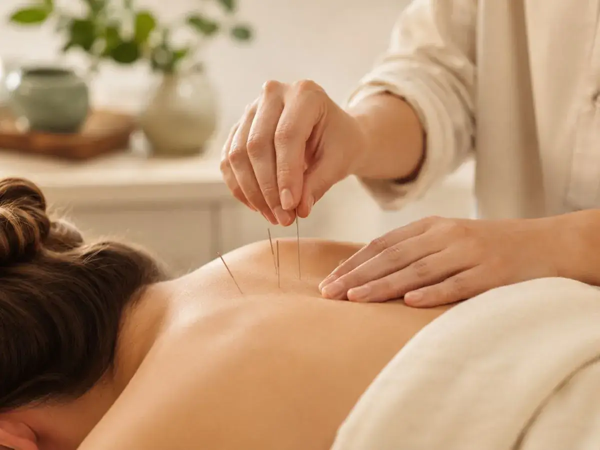 Shoulder tension treatment detail for acupuncture & wellness services Atlanta